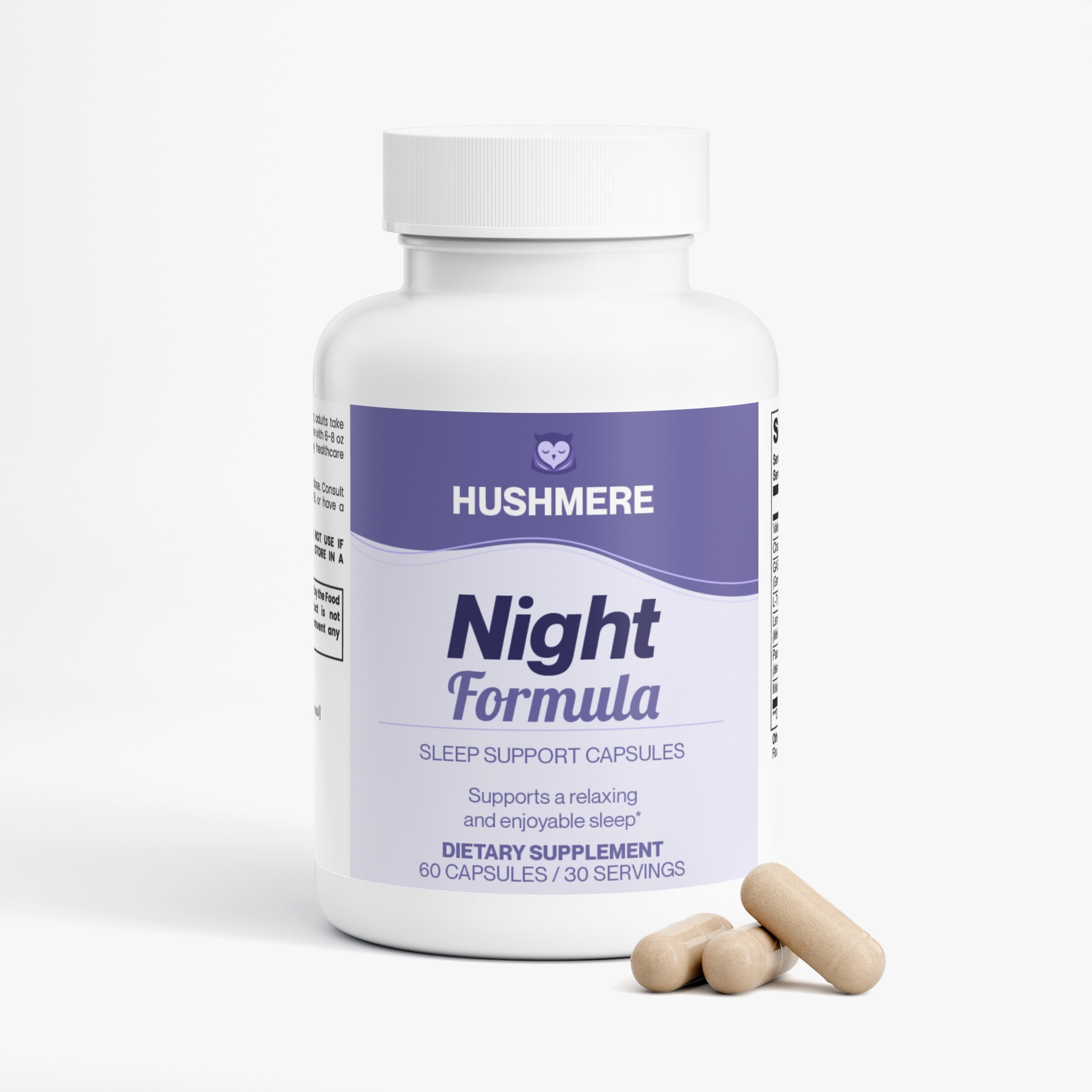 Goodmoki Night Formula bottle with capsules