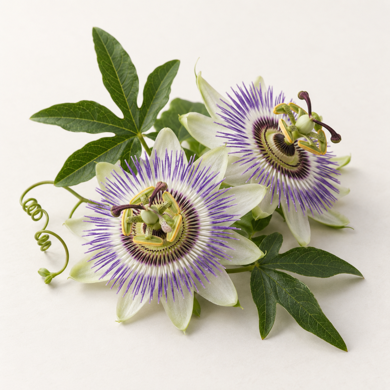 Botanical illustration: Passionflower